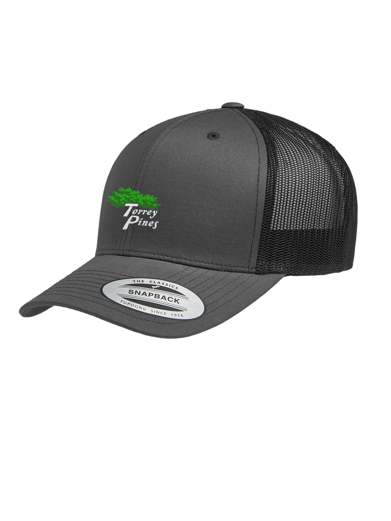 Torrey Pines Snapback Solid Classic Mesh Trucker Cap