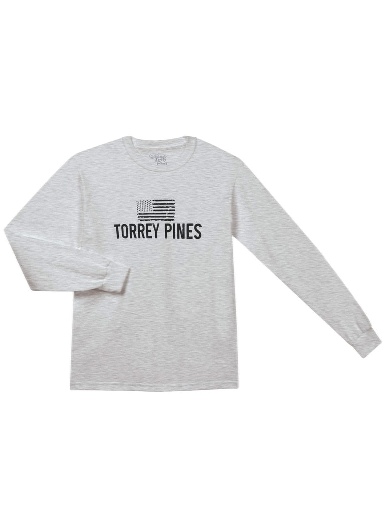 Torrey Pines Long Sleeve US Flag Tee