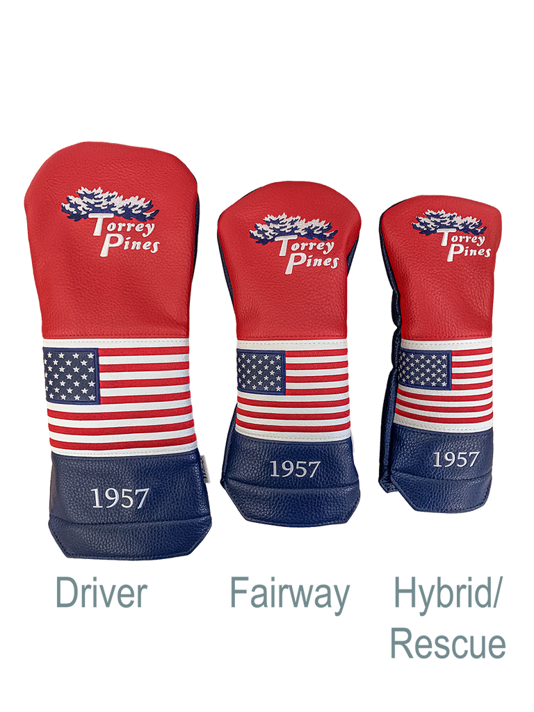 Torrey Pines Elite Patriot Vintage 1957 Headcovers