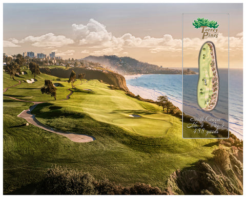Torrey Pines South Course Signature Par-4 Hole 4 Print
