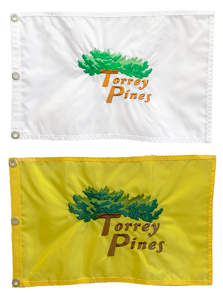 Torrey Pines Embroidered Pin Flag