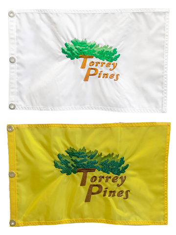 Torrey Pines Embroidered Pin Flag