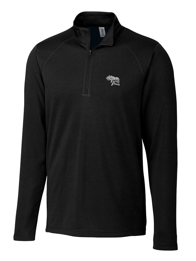 Torrey Pines Men's Ice Pique Half Zip Tech Pullover - The Golf Shop at Torrey Pines