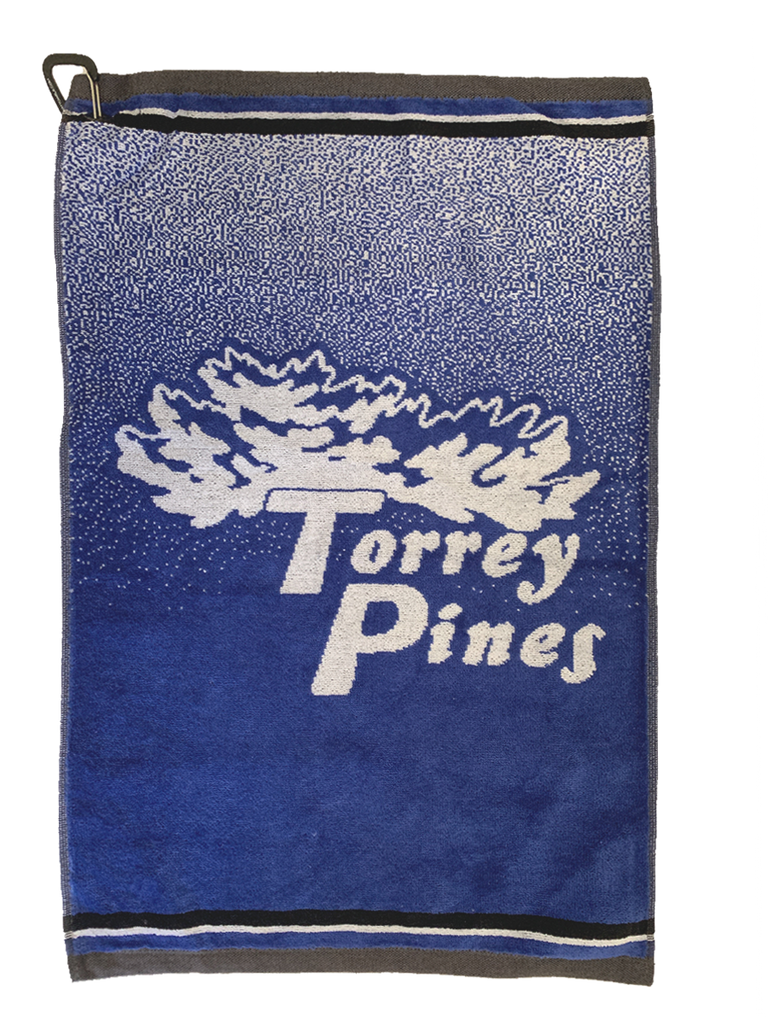 Torrey Pines Classic Woven Golf Towel - The Golf Shop at Torrey Pines