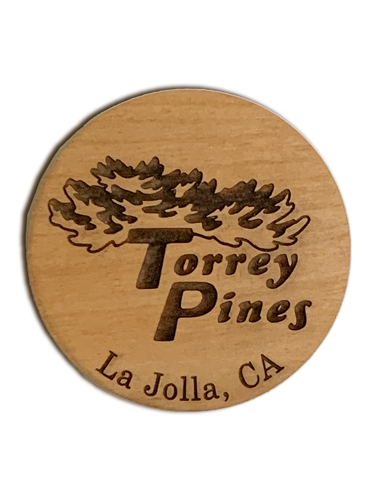 Torrey Pines Wooden Refrigerator Magnets - The Golf Shop at Torrey Pines