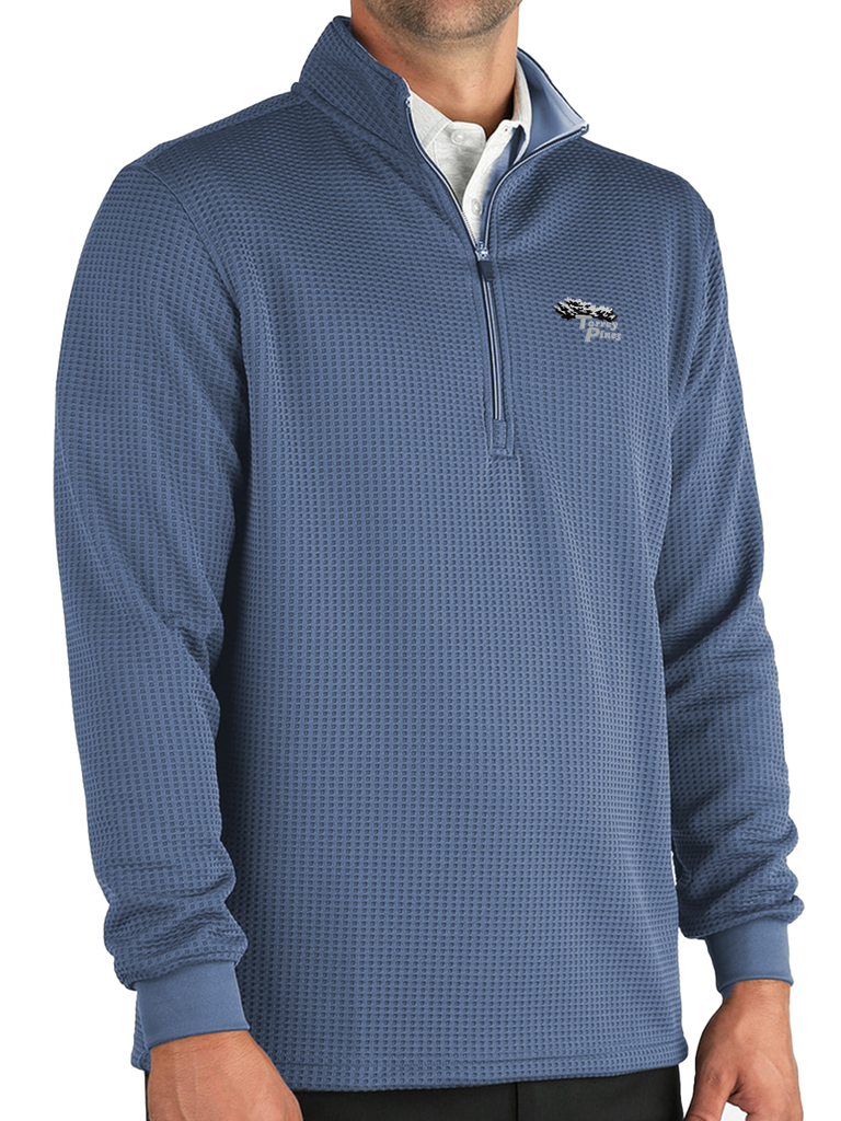 Torrey Pines Men's Long Sleeve 1/2-Zip Optic Pullover - The Golf Shop at Torrey Pines