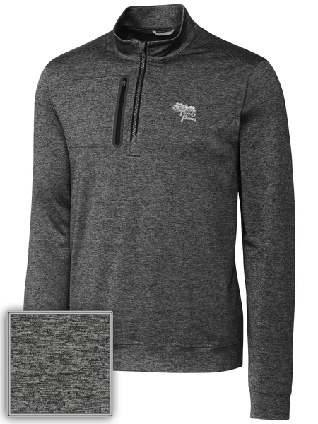 Grey quarter zip discount mens