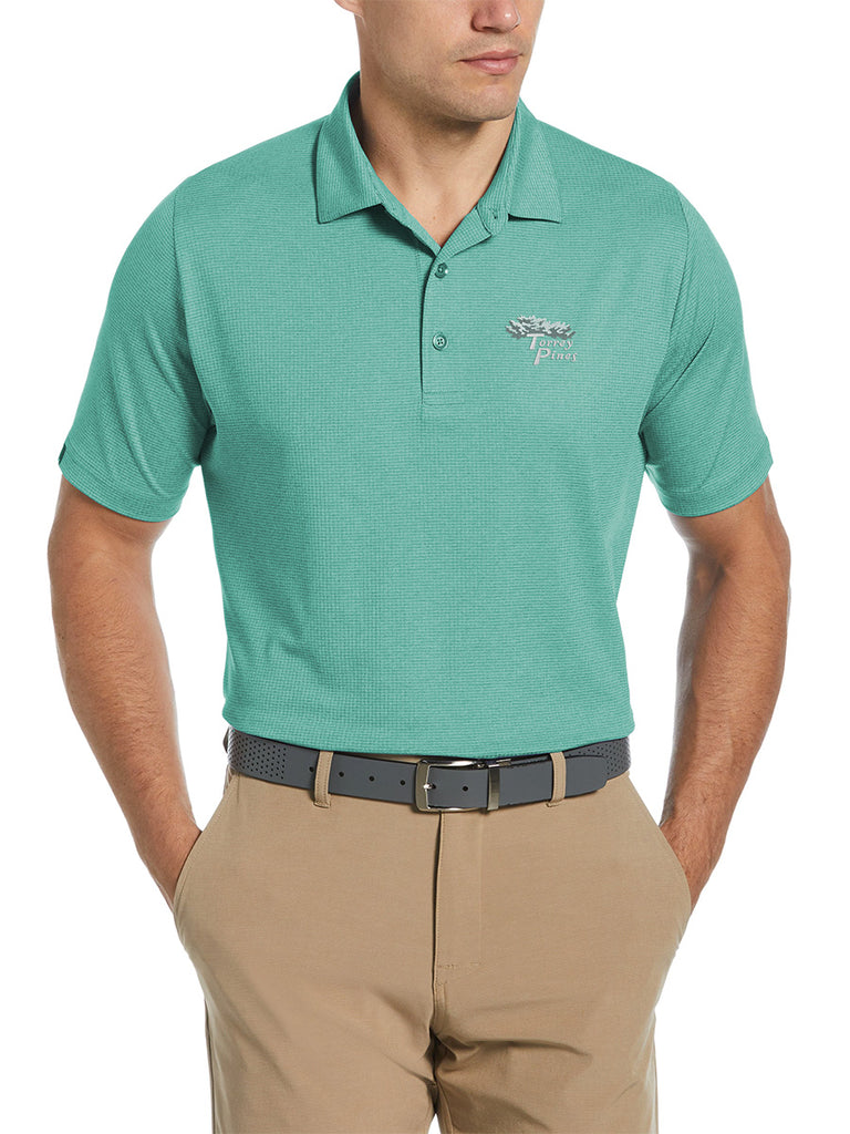 Torrey Pines Men's Ventilated Classic Jacquard Golf Polo