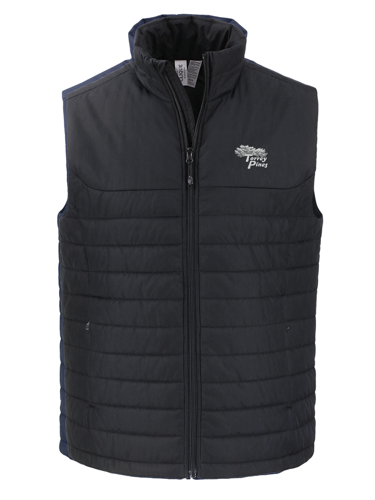 Torrey Pines Men's Elevation Eco Full Zip Puffer Vest