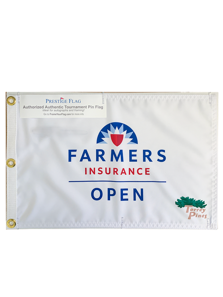 Torrey Pines/Farmers Insurance Open Silkscreened Pin Flag