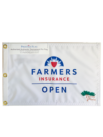 Torrey Pines/Farmers Insurance Open Silkscreened Pin Flag