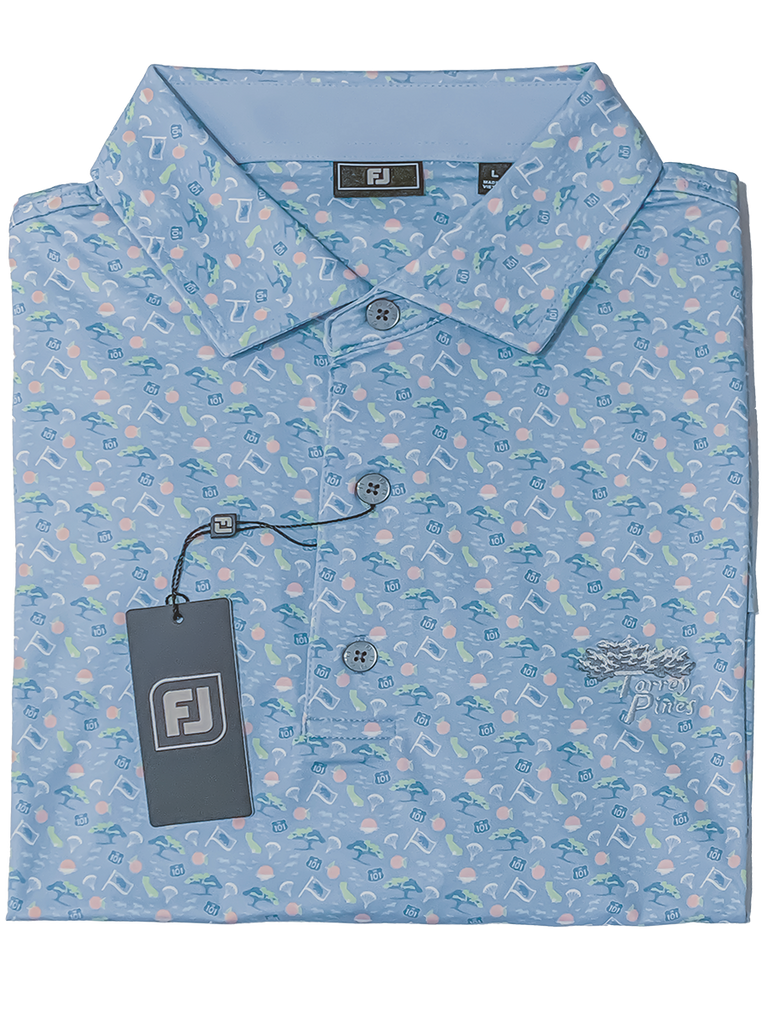 Torrey Pines Men's Local Icons Print Golf Polo 2025