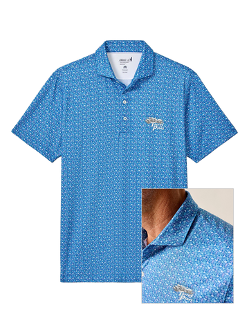 Torrey Pines Men's Short Sleeve Floral Reef Performance Jersey Polo