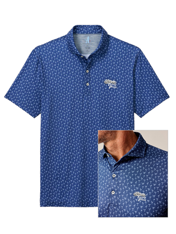 Torrey Pines Men's Short Sleeve Pin Up Featherweight Performance Polo