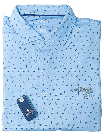 Torrey Pines Men's Liberty Board Printed Golf Polo by Johnnie-O