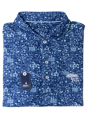 Torrey Pines Men's Tailgater Printed Golf Polo by Johnnie-O