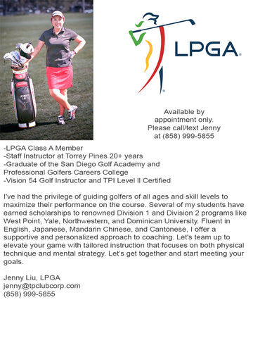 Golf Lessons by Jenny Liu, LPGA