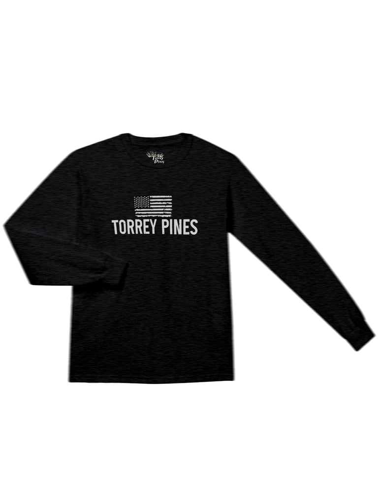 Torrey Pines Long Sleeve US Flag Tee