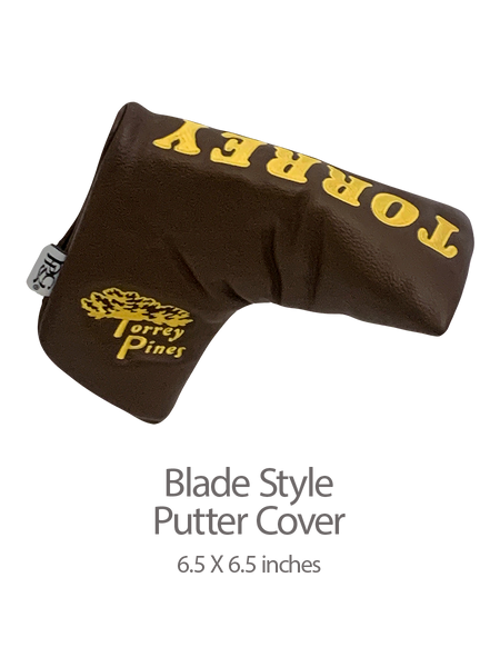 Torrey Pines Brown and Gold Putter Headcovers