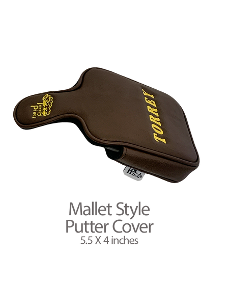 Torrey Pines Brown and Gold Putter Headcovers