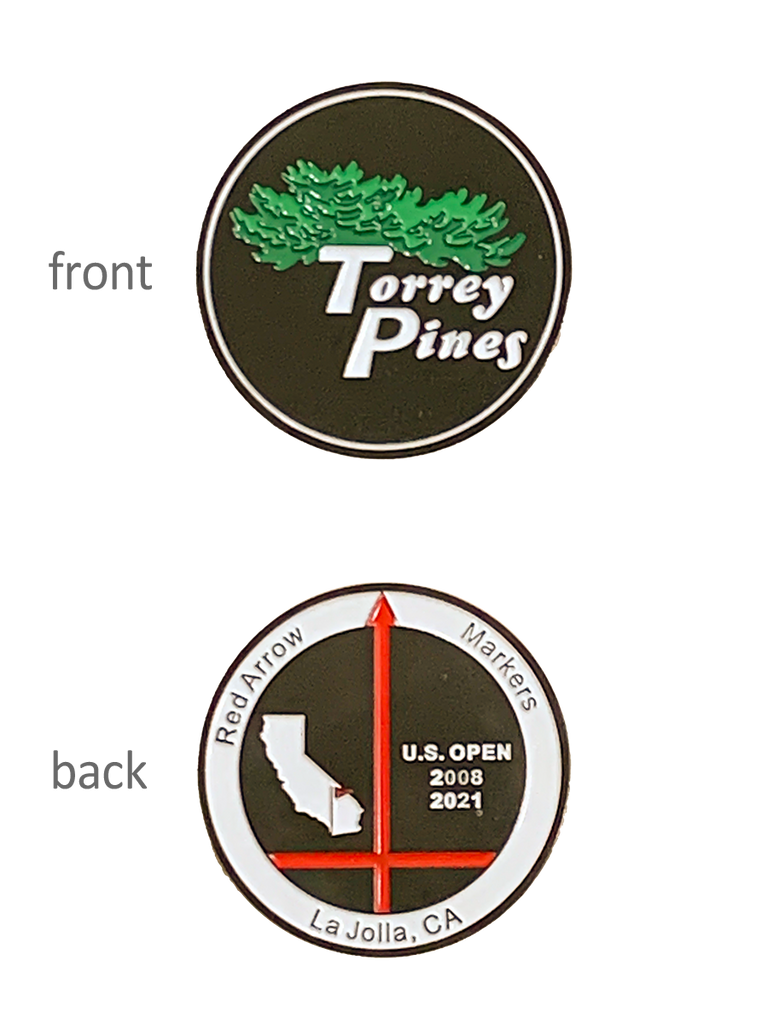 Torrey Pines Red Arrow Medallion Ball Marker