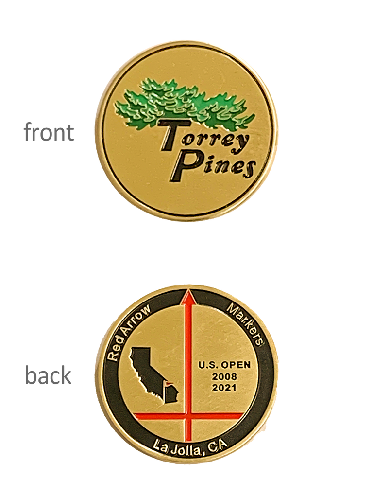 Torrey Pines Red Arrow Medallion Ball Marker