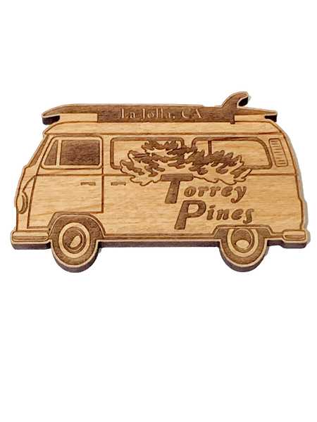 Torrey Pines Wooden Refrigerator Magnets
