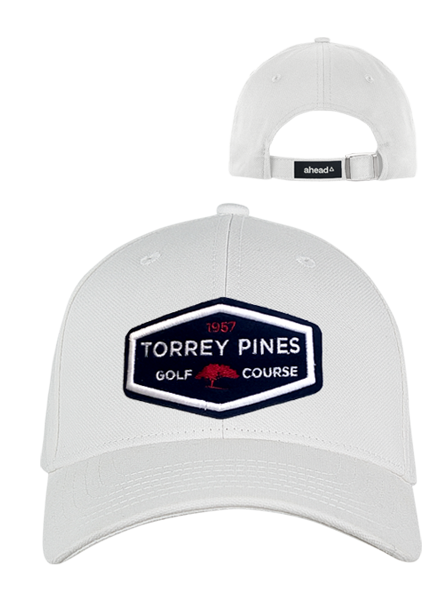 サンディエゴ　Torrey Pines　トーリーパインズ　ゴルフキャップ aheadc19cef-white.png?v=1720391453