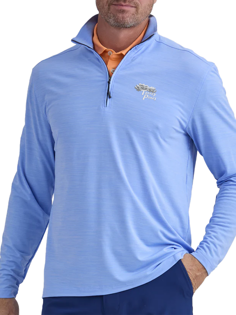 Torrey Pines Mens Channing 1/4-Zip Long Sleeve Layering Piece
