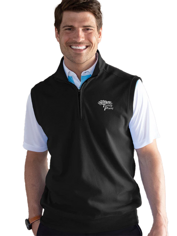 Torrey Pines Men's Galaxy Quarter Zip Sleeveless Vest