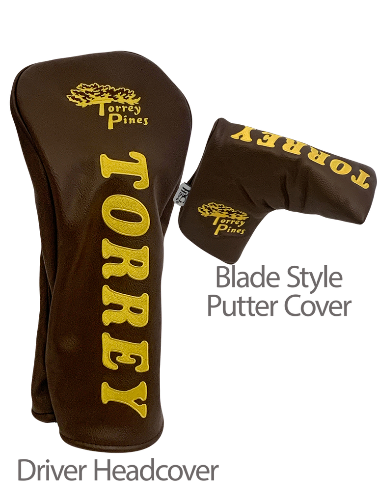 Torrey Pines San Diego Brown and Gold Headcover Set