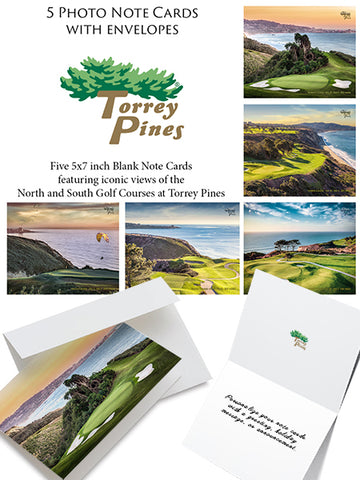 Torrey Pines Photo Note Cards 5 Pack - Merchandise and Services from The Golf Shop at Torrey Pines