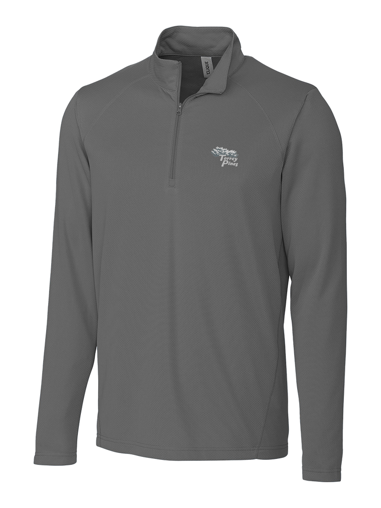 Torrey Pines Men's Ice Pique Half Zip Tech Pullover - The Golf Shop at Torrey Pines