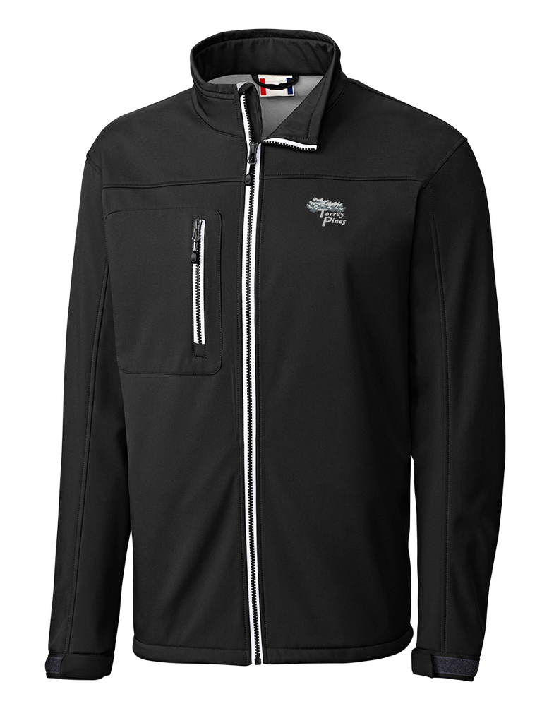 Torrey Pines Men's Telemark Softshell Full-Zip Jacket - The Golf Shop at Torrey Pines