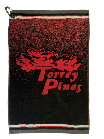 Torrey Pines Classic Woven Golf Towel - The Golf Shop at Torrey Pines