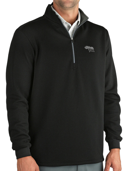 Torrey Pines Men's Long Sleeve 1/2-Zip Optic Pullover - Merchandise and Services from The Golf Shop at Torrey Pines