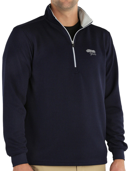 Torrey Pines Men's Long Sleeve 1/2-Zip Optic Pullover - The Golf Shop at Torrey Pines