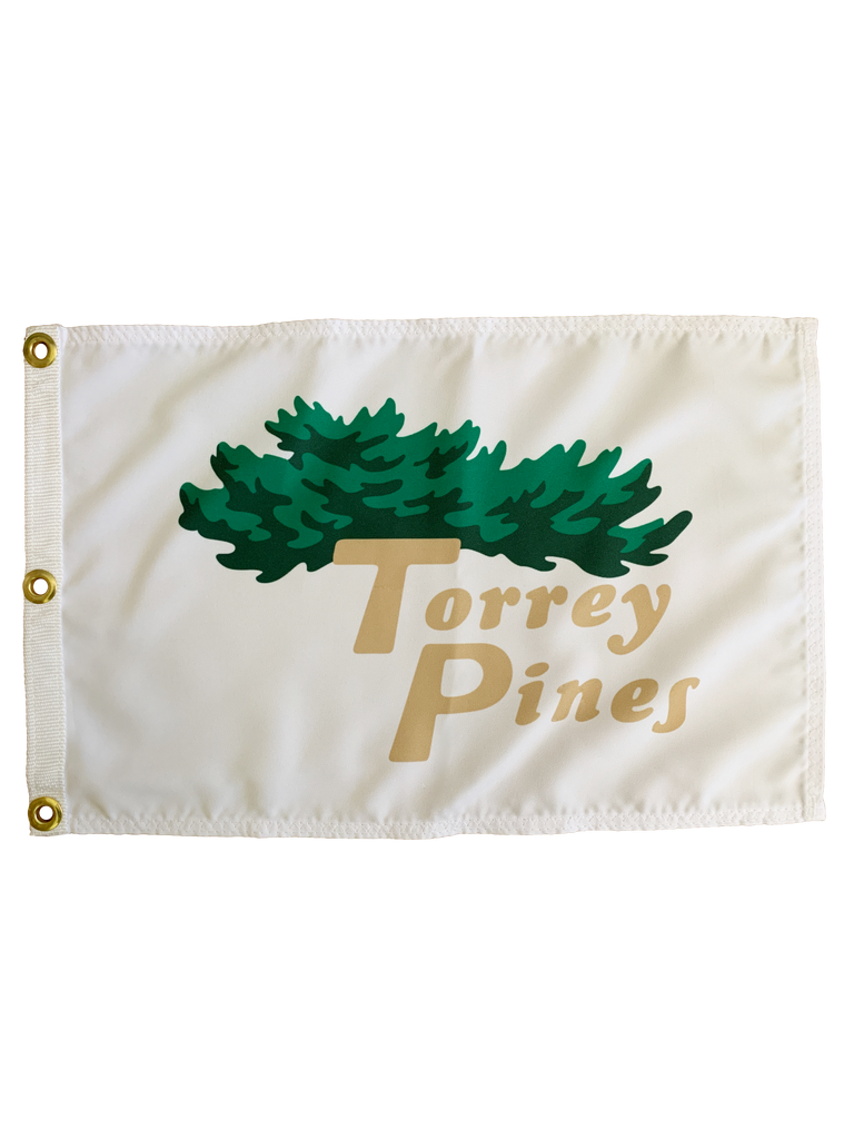 Torrey Pines Silkscreened Logo Flag - Merchandise and Services from The Golf Shop at Torrey Pines