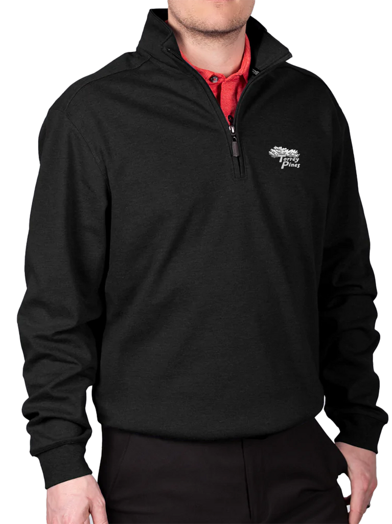Men's quarter zip pullover 2025 with pockets